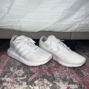 White adidas ultra boost sneakers